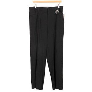 Counterparts Dress Pants 14 Womens Black Slimming Sensations Pockets Stretch